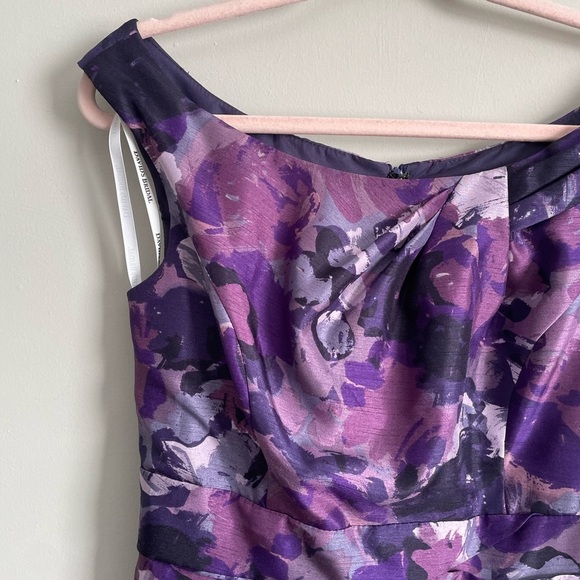 David’s Bridal Purple Fit & Flare Formal Dress Wedding Guest Mother of Bride - Picture 2 of 11